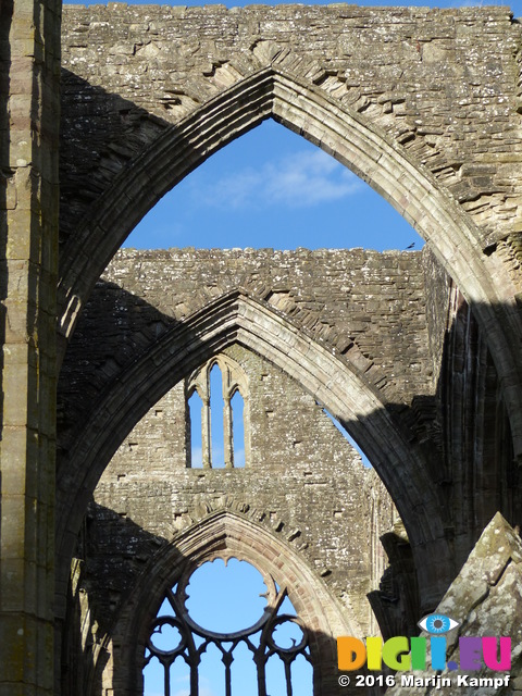 FZ033738 Arches in Tintern Abbey